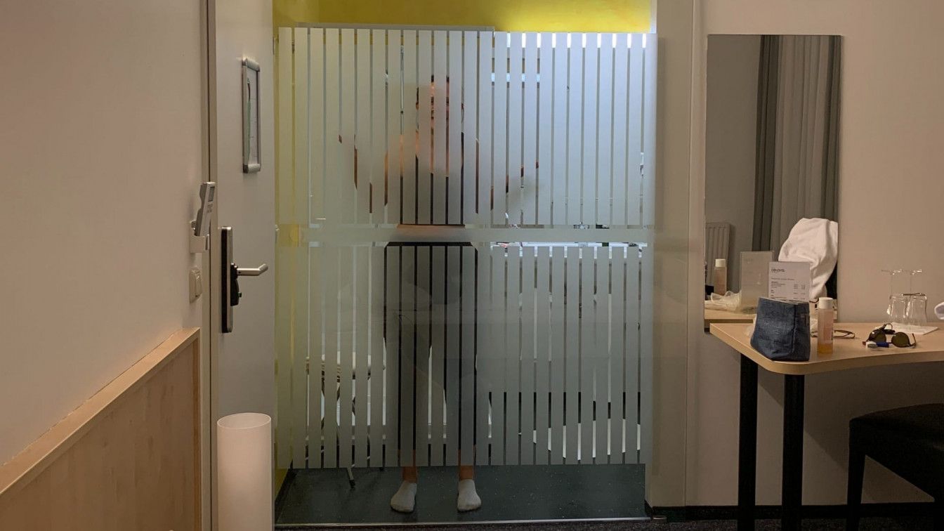 Badezimmer verglast Hotel