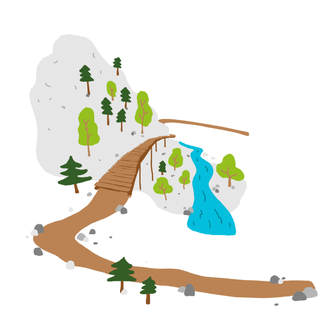 Doodle of a mountain