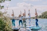 SUP Yoga an der Donau