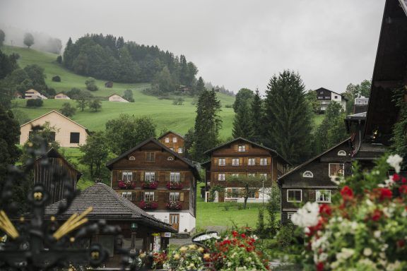 Häuserensemble in Schwarzenberg im Bregenzerwald