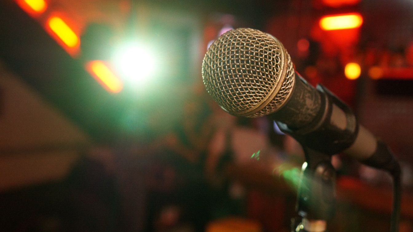 Mikrofon Bühne