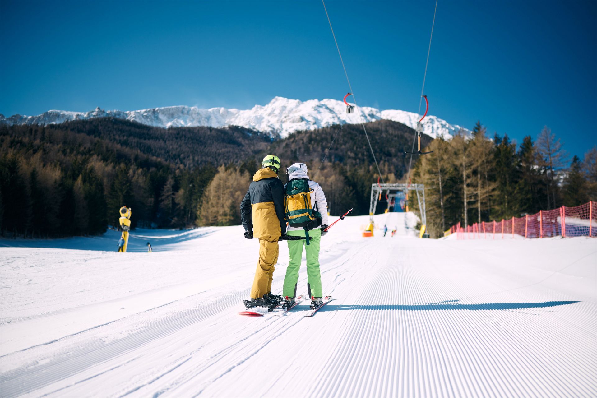 Winter Skifahren Wiener Alpen